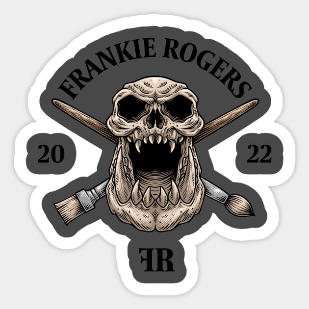 Frankie Rogers Art logo Sticker by FrankieRogers